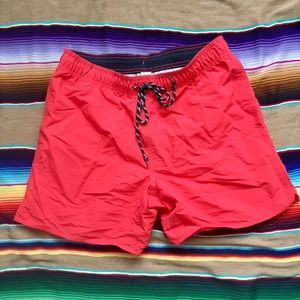 St John’s Bay mens swim trunks red size medium